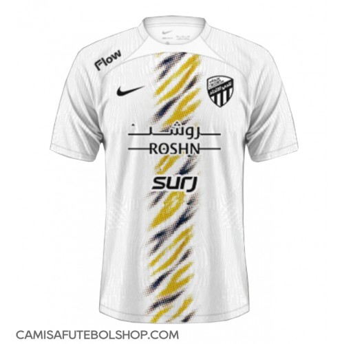 Camisa de time de futebol Al-Ittihad Replicas 2º Equipamento 2024-25 Manga Curta